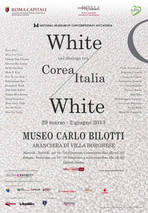 the exhibition White & White: Dialogue between Korea and Italy, organized by the National Museum of Contemporary Art, Korea (NMCA)