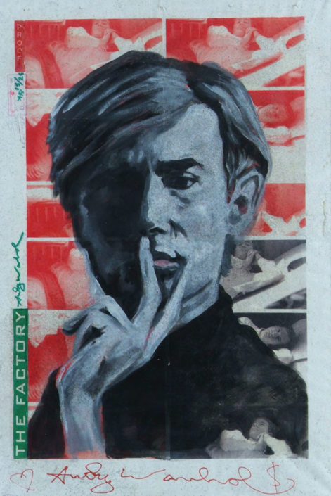 Andy Warhol (Assinado por / Signed by Andy Warhol) Serigrafia e óleo / Tela Silkscreen and oil / Canvas 92 x 61,5 cm